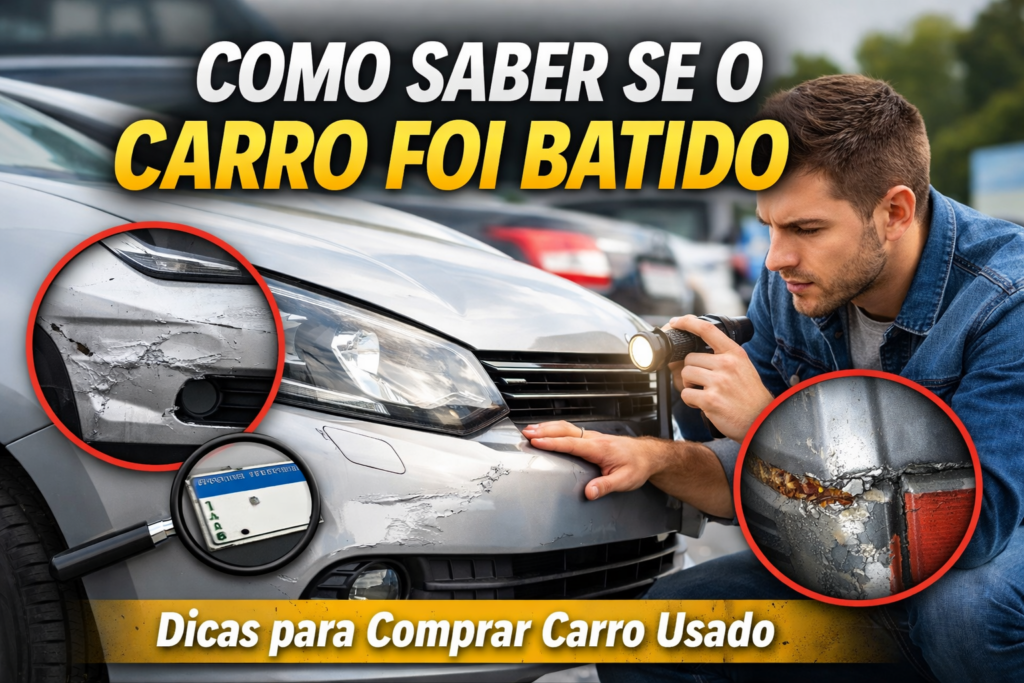 como saber se o carro foi batido antes de comprar