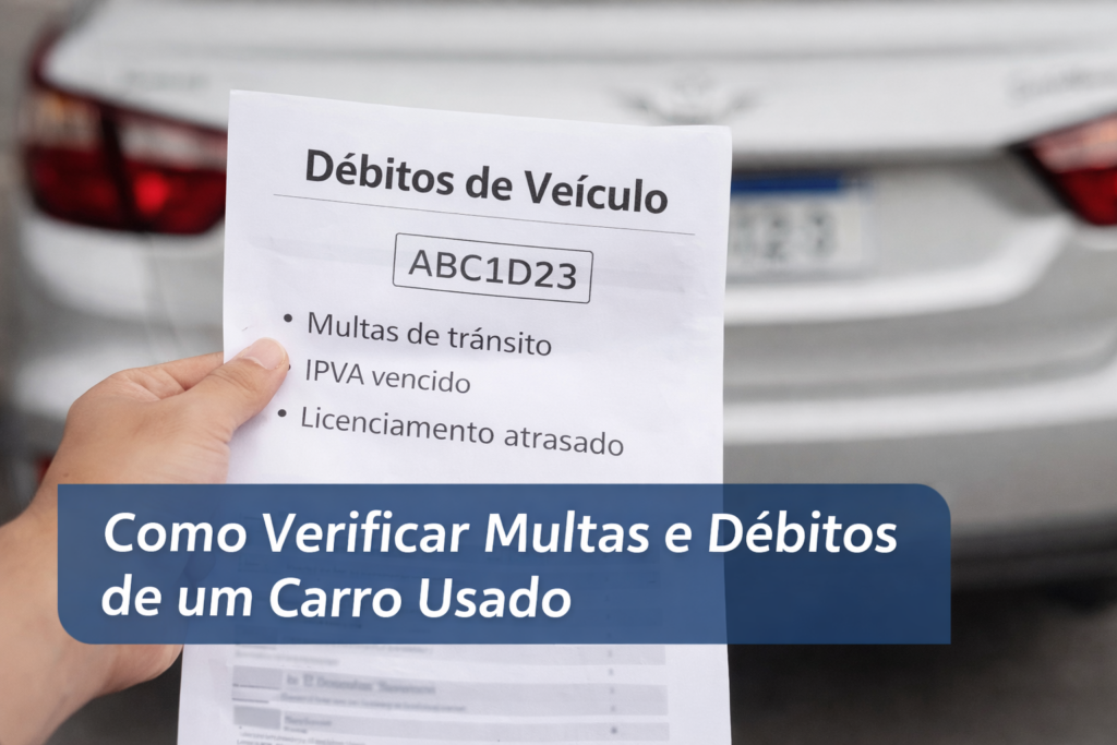 consulta de multas e débitos de um carro usado antes da compra